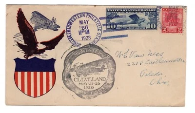 C10a Lindbergh Booklet Pane Single 1928 FDC Combo w/ #645 Planty#1 CV$300 - Image 1 of 2