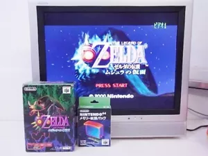 The Legend of Zelda Majora's Mask with Memory Pak Expansion Nintendo 64 N64 Game - Picture 1 of 3