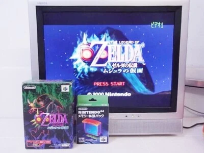 The Legend of Zelda Majora's Mask with Memory Pak Expansion Nintendo 64 N64 Game - Image 1 of 3