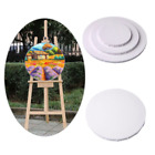 White blank panel round canvas board wooden frame art artist painting crafts