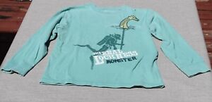 Gymboree Boys Green Long Sleeve T Shirt Size 8 Crew Neck The Lochness Monster  