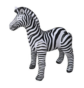 Jet Creations Inflatable Zebra Stuffed Animals Educational Birthday Party Toys 