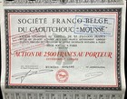 Société Franco-Belge du Caoutchouc "Mousse"