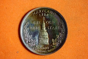 2000 S Silver Proof Maryland State Quarter #P02327 - Picture 1 of 2