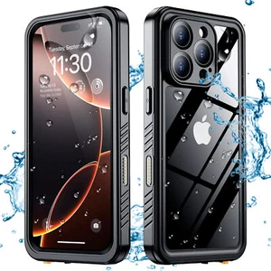 For iPhone 16 Pro Max Waterproof Case Shockproof Heavy Duty Protective Cover - Picture 1 of 12