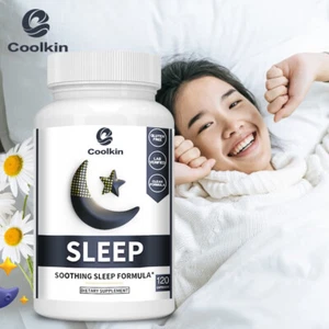 Sleep - Chamomile, Passionflower, Lemon Balm - Sleep Aid, Stress Relief 120pcs - Picture 1 of 8