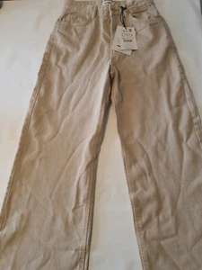 Pull&Bear High Waist Wide Leg Trouser Size 6 - Picture 1 of 8