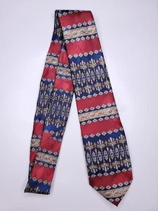 Michael James Boys Formal Necktie 49"Lx2.75"W Maroon/Navy Neck Tie Kids - Picture 1 of 4