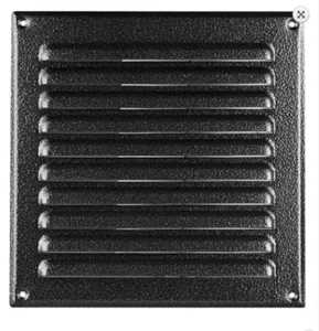 Metal Air Vent Grille  Antique Silver with Fly Net Screen  250mmX 250mm MTA10 - Picture 1 of 3