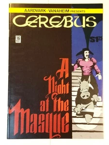 CEREBUS THE AARDVARK #16 FIRMADO POR DAVE SIM AARDVARK-VANAHEIM COMICS 1980 F+ - Imagen 1 de 7