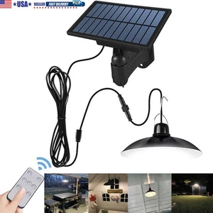 30 LED Solar Pendant Hanging Light Remote Indoor Outdoor Garden Yard Shed Lamp - Picture 1 of 13