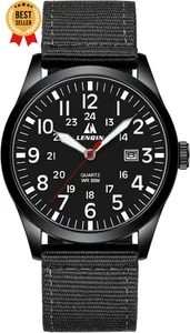 Reloj Deportivo Militar Hombre Correa Nylon Luminoso Analógico Cuarzo Impermeable Informal - Imagen 1 de 12