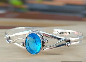 blue Topaz Bangle - Picture 1 of 8