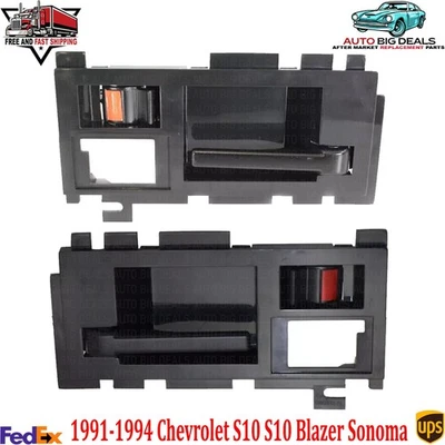 Front Interior Door Handle LH + RH For 1991-1994 Chevrolet S10 S10 Blazer Sonoma Foto 1 de 4
