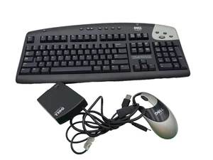Dell By Logitech Keyboard/Mouse/Receiver Set-867196-0403/851877-000/830618-0000 - Picture 1 of 8