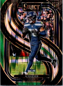 2024 Panini Select #103 AJ Barner Green & Black Prizm - Picture 1 of 2