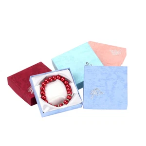 120 Stück Geschenkpakete Karton Schmuck Armband Boxen Quadrat 8,3 cm Gemischte Farben - Bild 1 von 4