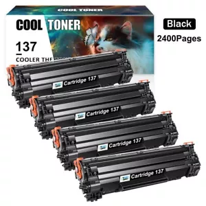 4x CRG 137 Toner For Canon 137 Black Toner Cartridge MF236n MF232w MF216n D570 - Picture 1 of 8