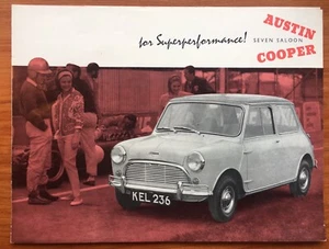 AUSTIN SEVEN Mini COOPER Brochure 1961 BMC S 7 Morris elf hornet Leyland John TT - Picture 1 of 3