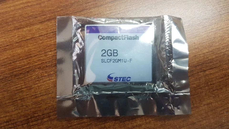 LOT OF 2 PCS. STEC SLCF2GM1U-F COMPACT FLASH CARD 2GB - Image 1 of 1