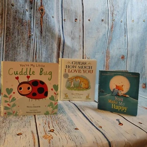New Set of 3 Board Books You Make Me Happy, You're My Little Cuddle Bug,... - Foto 1 di 2