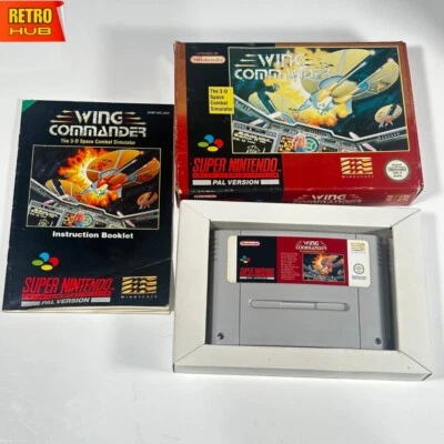 Wing Commander + Box + Manual + Insert - Super Nintendo SNES  *FREE POSTAGE* - Image 1 of 4