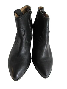 Neu ohne Etikett Frye Damen-Stiefeletten 3479257 schwarz seitlicher Reißverschluss spitz zulaufend Größe 6,5M - Bild 1 von 9
