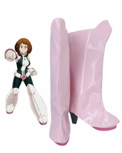 Botas de Cosplay Boku No Hero Academia Ochaco Uraraka My Hero Academia Rosa Zapatos {P - Imagen 1 de 9