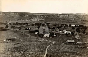 Medora Billings Co. ND North Dakota (2) 1908 RPPC Photo Postcard COPY - Picture 1 of 2