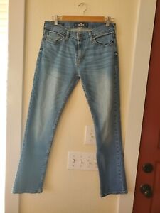 Hollister Jeans Men's W 29 L32 Medium Wash Slim Straight Epic Flex Denim Pants
