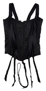NWT Victoria's Secret VS M Satin Corset 2001 Y2K Boned Bustier Cinch Garter 2000 - Picture 1 of 20