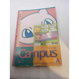 NUEVO Juego Oficial Pokemon Center 5 Cuadernos Campus Importación de Japón/VENDEDOR DE EE. UU. - Imagen 1 de 7