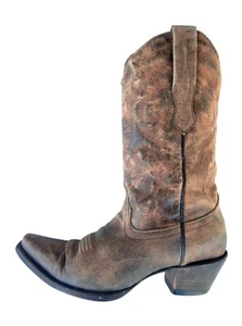 Corral Mexico Women's Genuine Brown Soft Leather Cowboy Western Boots - US 7 - Picture 1 of 11