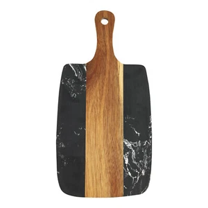 SINT Rectangle Wooden Cutting Board with Handle for Kitchen Chopping & Food Prep - Picture 1 of 12