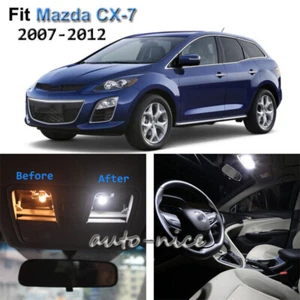 12x Xenon White LED Interior Lights Kit For 2007-2012 Mazda CX-7 CX7 - Bild 1 von 11