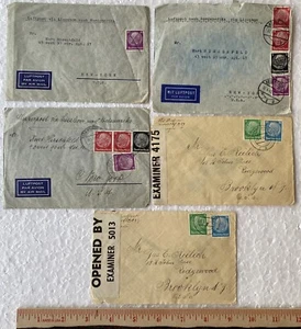 5 GERMANY Postal COVER’s Third Reich WW2 WEHRMACHT COMMAND Checked - Picture 1 of 9