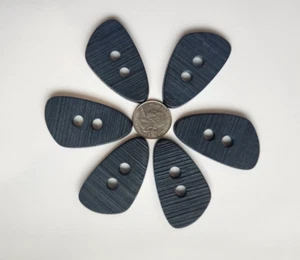 Wedge Sew-through Button 3 Navy Blue 2" (53mm) Buttons Triangle - Picture 1 of 18