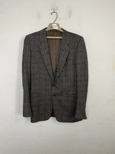 Blazer Ermenegildo Zegna Hombre 42L Marrón Tweed Italia Lana Cupro Bemberg Abrigo Deportivo - Imagen 1 de 14