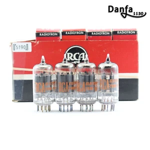 4 US RCA 5963 12AU7 ECC82 TUBES IN ORIGINAL BOX. Ring Getter Rib Plate - Picture 1 of 7