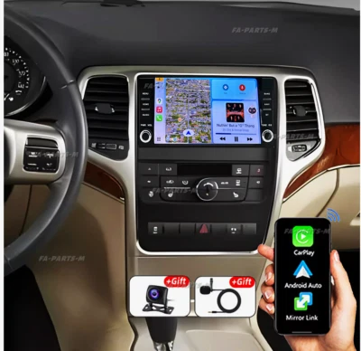 For 2011-2013 Jeep Grand Cherokee Car Stereo Radio  Carplay Android 13 GPS Foto 1 de 4