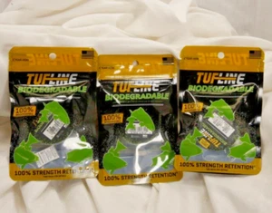 3er Pack - TUFLINE biologisch abbaubare Monofile, klar, 25 Yard Angelschnur 10lb - Bild 1 von 4