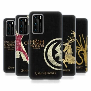 OFFICIAL HBO GAME OF THRONES HOUSE MOTTOS SOFT GEL CASE FOR HUAWEI PHONES - Picture 1 of 12