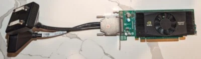 Dell NVIDIA Quadro NVS 420 QUAD DVI Splitter Monitors Low Prof PCIe Video Card - Image 1 of 4
