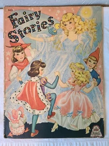 1943 Children's Soft Cover Book 'Fairy Stories' - Foto 1 di 8