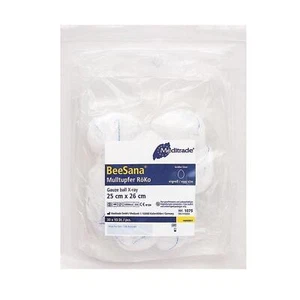 BeeSana Mulltupfer RK - 20-fädig - doppelt steril - 10er Packung - 30 x 30 cm - Bild 1 von 2