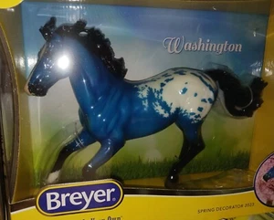 Breyer Pferd Weihnachten appaloosa Washington blau glänzend - Bild 1 von 1