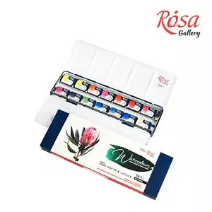 Aquarell Farbset Metallkoffer Künstler Profi KLASSISCH ROSA Galerie 14 Pfannen - Bild 1 von 6