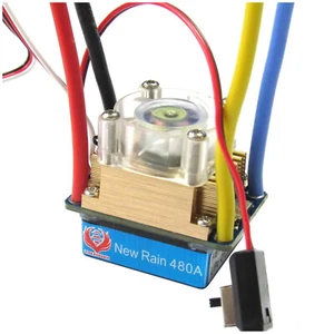 480A 3-Modes New ESC Brushed Speed Controller for 1/10 RC Buggy Rock Crawler CcZ - Picture 1 of 16