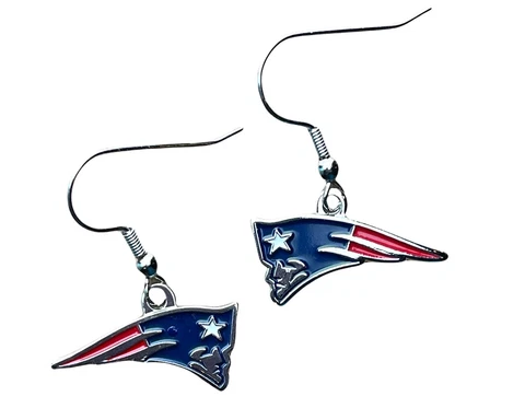 NFL Licensed New England Patriots Dangle Earrings RAM F6D20B Cover