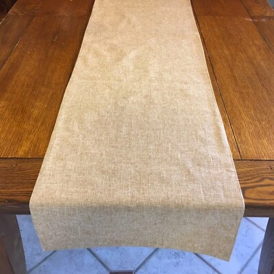 Laura Ashley Golden linen texture pattern 16.5 x 88 - Image 1 of 4